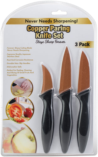 Copper Paring Knife Set 3/Pkg