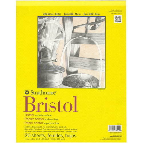 Strathmore Bristol Smooth Paper Pad 11"X14"