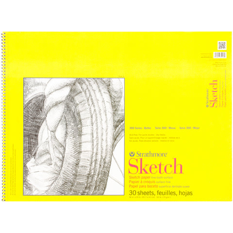 Strathmore Sketch Spiral Paper Pad 18"X24"