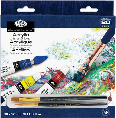 essentials(TM) Acrylic Paints 12ml 18/Pkg