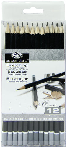 essentials(TM) Artist Sketching Pencils 12/Pkg
