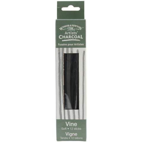 Winsor & Newton Artist Vine Charcoal Sticks 12/Pkg