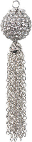 Estrella (TM) Metal Pendant W/Chain Tassel
