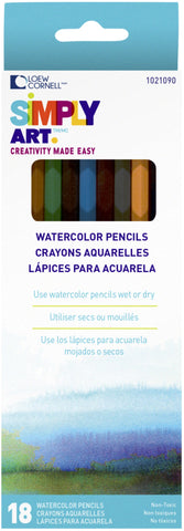 Simply Art Watercolor Pencils 18/Pkg