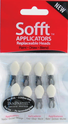 PanPastel Sofft Applicator Replacement Heads 8/Pkg