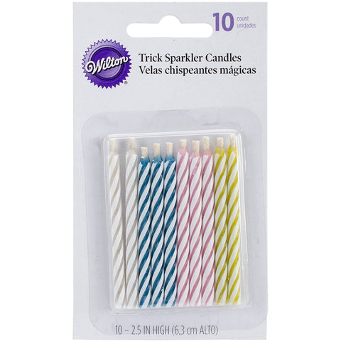 Trick Sparkler Candles 2.5" 10/Pkg