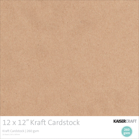 Kaisercraft Cardstock 12"X12" 20/Pkg