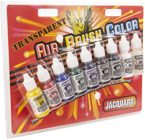 Jacquard Transparent Airbrush Exciter Pack .5oz 9/Pkg