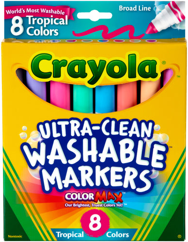 Crayola Ultra-Clean Color Max Conical Tip Washable Markers