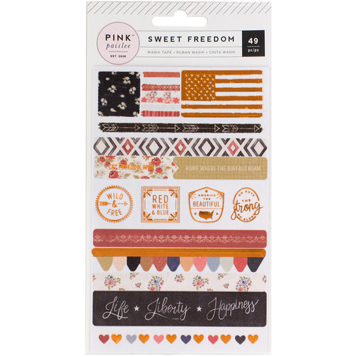 Sweet Freedom Washi Sticker Sheets 3/Pkg