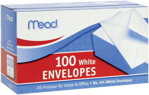 Mead Boxed Envelopes 3.625"X6.5" 100/Pkg