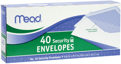 Mead Boxed Envelopes 4.125"X9.5" 40/Pkg