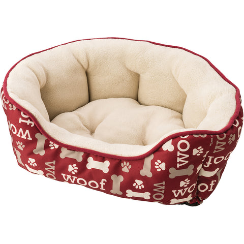 Sleep Zone 31" Woof Step-In Scallop Shape Dog Bed