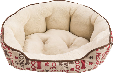 Sleep Zone 21" Woof Step-In Scallop Shape Dog Bed