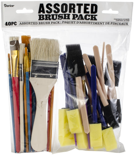 Assorted Brush Pack 40/Pkg