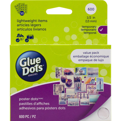 Glue Dots .5" Poster Dot Sheets Value Pack