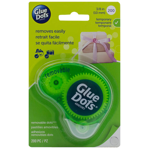 Glue Dots .375" Removable Dot Disposable Dispenser