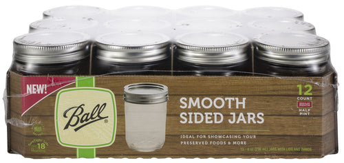 Ball(R) Regular Mouth Smooth Sided Canning Jar