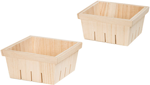 Wood Baskets 2/Pkg