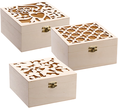 Wood Box Assortment 3/Pkg