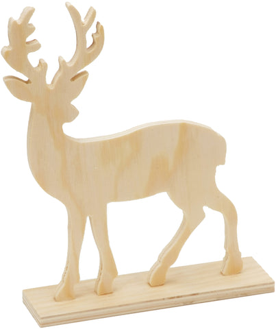 Wood Tabletop Deer