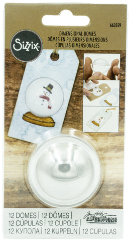 Sizzix Dimensional Domes 12/Pkg Inspired By Tim Holtz