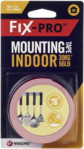 Velcro(R) Brand Fix-Pro Indoor Mounting Tape 1"X6.5'