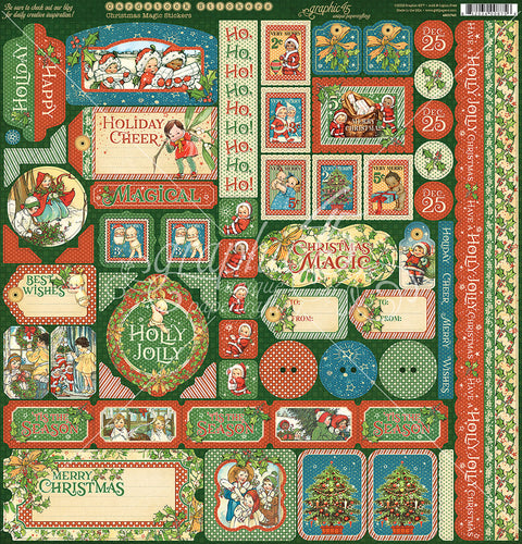 Christmas Magic Cardstock Stickers 12&quot;X12&quot;