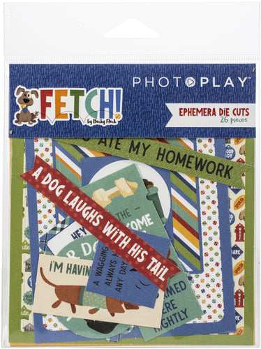 Fetch Ephemera Cardstock Die-Cuts 26/Pkg