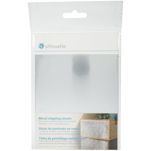 Silhouette Curio Metal Stippling Sheets 5"X7" 6/Pkg