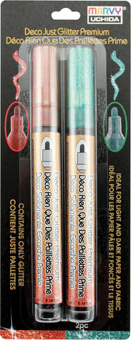 DecoColor Just Glitter Premium Marker Set 2/Pkg