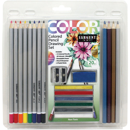 Colored Pencil Drawing Set 20/Pkg