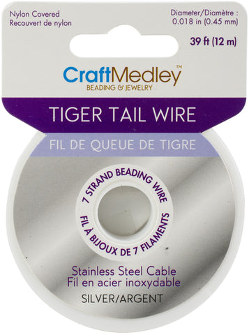Tiger Tail Beading Wire 7-Strand .45mmx39'