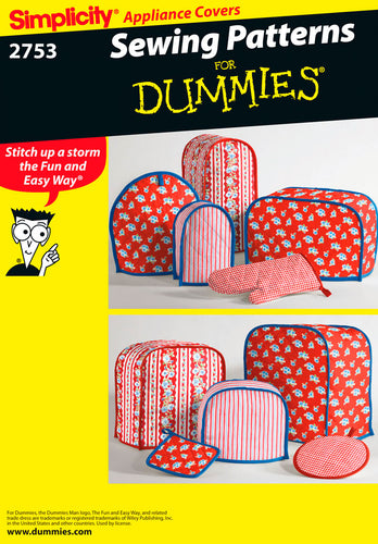 Simplicity Sewing Patterns For Dummies Appliance Covers