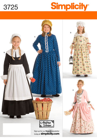 Simplicity Childs And Girls Costume