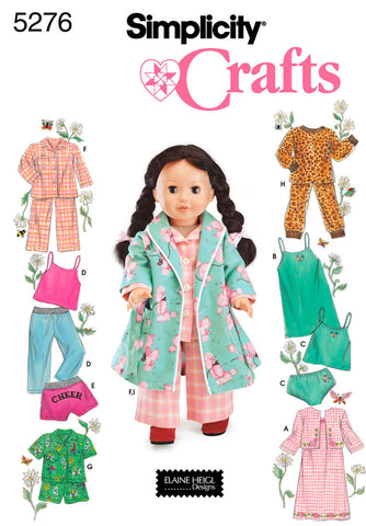 Simplicity Clothes For 18 Fashion Doll