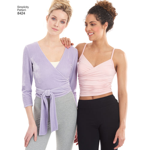 Simplicity Raise The Barre Misses Leggings Tank Or Wrap Top