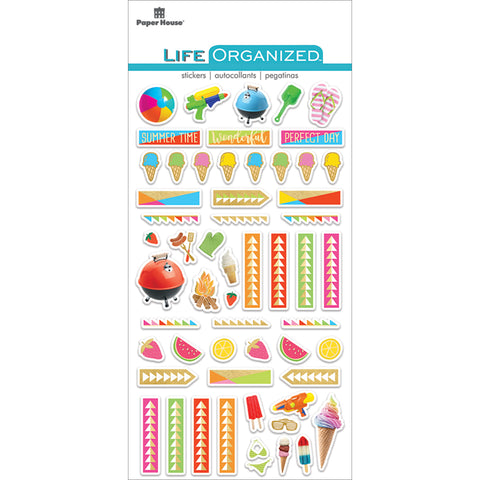 Paper House Life Organized Epoxy Stickers