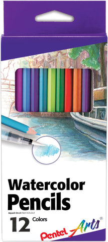 Pentel Arts Watercolor Pencils 12/Pkg