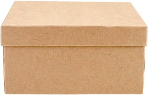 Paper-Mache Square Box Set 5/Pkg