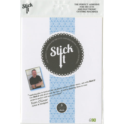 Stick It Adhesive Sheets 8"X6.125" 5/Pkg