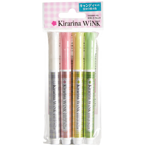 Kirarina WiNK Glitter Pens 4/Pkg
