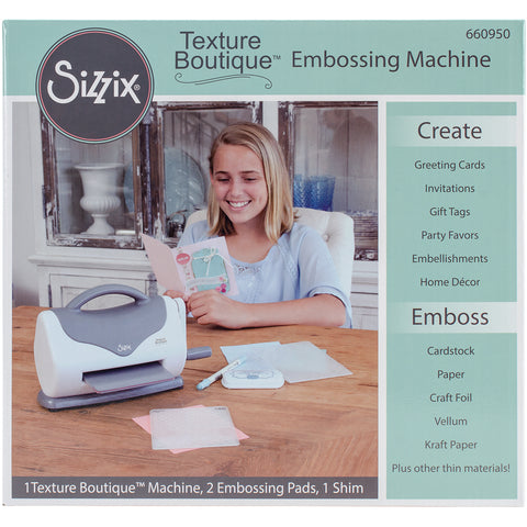 Sizzix Texture Boutique Embossing Machine