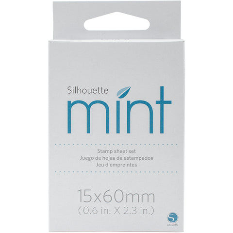 Silhouette Mint Stamp Sheets .5"X2.25" 2/Pkg