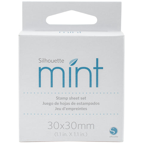 Silhouette Mint Stamp Sheets 1"X1" 2/Pkg