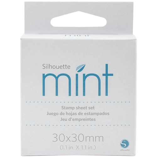 Silhouette Mint Stamp Sheets 1"X1" 2/Pkg