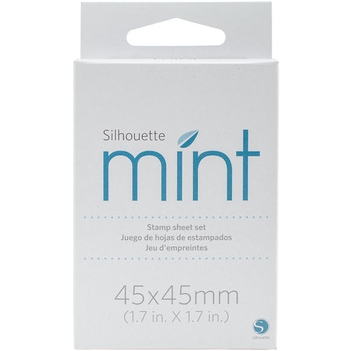 Silhouette Mint Stamp Sheets 1.75"X1.75" 2/Pkg