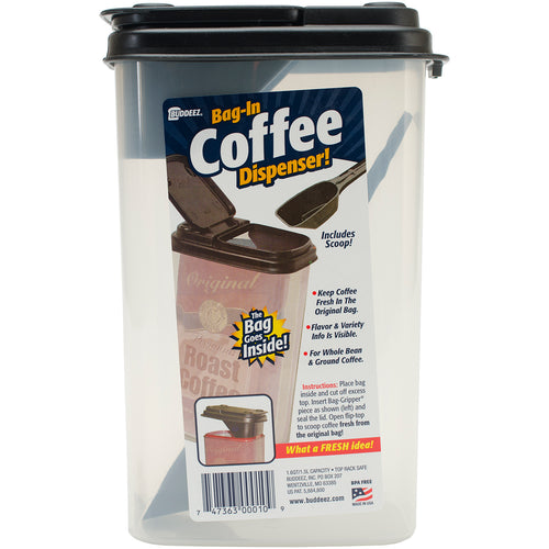 Buddeez 1.6qt Bag-In Coffee Dispenser W/Scoop