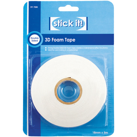 Stick It! 3D Foam Tape 18mmX5m