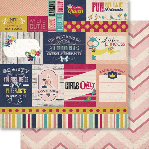 Bella! Girl Double-Sided Cardstock 12&quot;X12&quot;